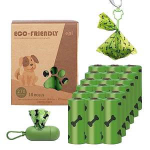 Toptan çevre dostu Compostable köpek kaka poşetleri düşük fiyat sürdürülebilir deri Epi malzeme güçlü koku biyobozunur Poop çantası - Product Image 1