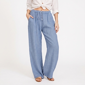 Summer <strong>Women's</strong> High Waist Polyester Pants Plus Size Casual Loose Wide Leg With Drawstring Pocket Long <strong>Trouser</strong> Pants <strong>for</strong> <strong>Women</strong> - Product Image 2