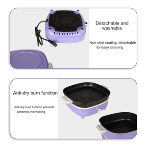 Olla Eléctrica Multifuncional TL de 4L, Parrilla Antiadherente de 1350W, Eficiencia Energética Clase A, Doble Asa, 2 Años de Garantía - Product Image 3