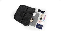 TINYAT Sac fourre-tout femme léger et moelleux Sac fourre-tout Sac bandoulière Voyage Travail Sac à main Noir Sacs à main pour femmes