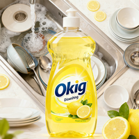 Nettoyant sale OEM/ODM détergent à vaisselle en bouteille écologique liquide rinçage facile savon à vaisselle liquide de qualité alimentaire à faible résidu