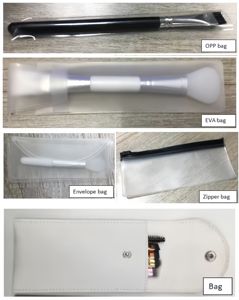 Pinceaux de maquillage pour sourcils en poils synthétiques doux à double extrémité Professional Custom LOGO Angled Silicone Mascara Wand Eyebrow Brush - Product Image 5