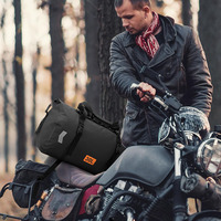 Sac de selle de moto étanche en PVC 30L IPX-6 avec valve d'air et sangles à fixation rapide pour kayak, camping et conduite