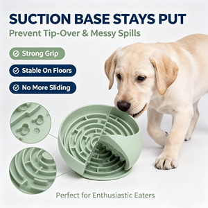 Alas Licking Anjing Silikon Ramah Lingkungan Terlaris dengan Suction Cup, Mangkuk Makan Lambat & Alas Licking Anti-Tersedak untuk Penggunaan Luar Ruangan - Product Image 3