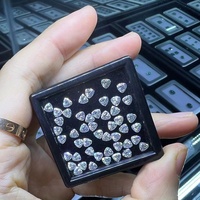 Moissanite taille trillion GRA VVS, diamant blanc créé en laboratoire pour bague de fiançailles, pierre de moissanite en vrac
