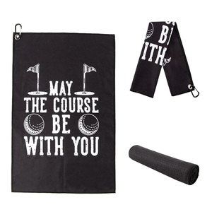 Tùy Chỉnh Cá Nhân Sợi Nhỏ Waffle Golf Khăn Thăng Hoa Kỹ Thuật Thể Thao Mô Hình Jacquard Kỹ Thuật Có Khóa Móc - Product Image 1