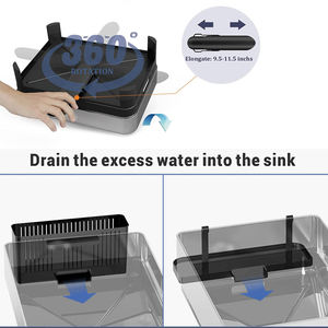 Estante multifunción de gran capacidad, escurridor de platos de cocina, de 2 niveles escurridor de platos, estante de acero inoxidable - Product Image 4