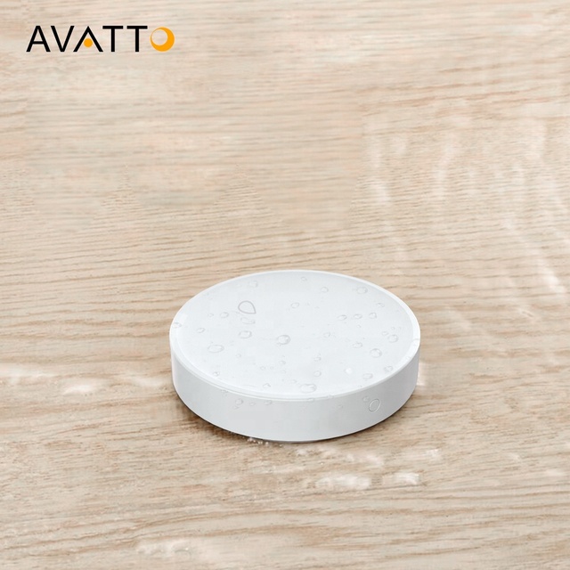 AVATTO Tuya Smart Sensor Zigbee Water Leakage Detector Water Warning Leak Detection Alarm Smart Water Overflow Detection Alarm