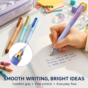 YIREN Nuova <span class=keywords><strong>Penna</strong></span> <span class=keywords><strong>Stilografica</strong></span> in Plastica Cancellabile con Installazione Rapida della Cartuccia d'Inchiostro, Punta 0.38mm, Regalo per Bambini - Product Image 2