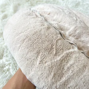 Suprimentos para animais de estimação cama de cachorro de pelúcia natural redonda quente e aconchegante personalizada de alto padrão para gatos