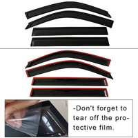 Visera para Ventana de Coche, Protector de Lluvia, Deflector de Viento, Protector de Ventana Lateral con Cinta Adhesiva 3M, Accesorios Originales para Automóviles