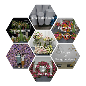 Conjunto de Flores Artificiales para Boda en Tonos Rosa Pálido y Verde, Decoración Floral para Arco de Ceremonia y Pasillo - Product Image 5
