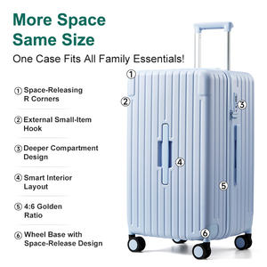 <span class=keywords><strong>2026</strong></span> 신형 디자인 <span class=keywords><strong>PC</strong></span> 고품질 케이스, 지퍼 프레임 트렁크 스타일 여행용 캐리어 가방 - Product Image 5