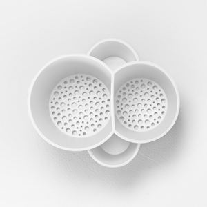 Escurridor de Polipropileno Blanco para Coladores y Escurridores, Cubiertos de Primera Calidad, Plato de 14x12x11.5cm, Origen Italia, para Mayor Comodidad - Product Image 4