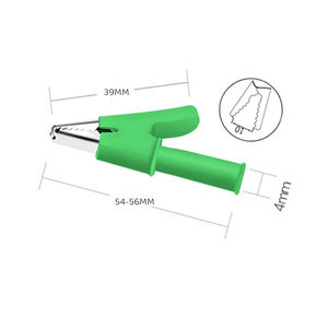 Pinces crocodiles <span class=keywords><strong>P2002</strong></span> 5 couleurs 380V 20A pinces crocodiles dossiers de test de sécurité pour fiches bananes 4mm 56MM - Product Image 4