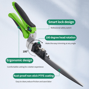 Ciseaux de bordure de conception de verrouillage de sécurité RG02 Ciseaux de pelouse de jardin <span class=keywords><strong>à</strong></span> rotation de 180 degrés - Product Image 3