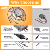 Adaptateur de câble de convertisseur d'alimentation CC à montage facile pour Kit de routeur d'antenne Starlink 57V à partir d'un connecteur intégré à source 12V