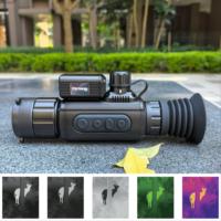 Lunette de chasse thermique Sytong AM06-35LRF 640*512 Tfek Iin Termal Drbn avec enregistrement vidéo Wifi et télémètre laser 2500m