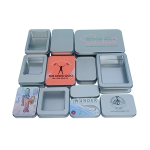 Caja de lata de Metal con tapa de ventana para embalaje de regalo, impresión personalizada, <span class=keywords><strong>Rectangular</strong></span>, gran tamaño, gran oferta - Product Image 6