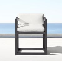 Conjunto de Comedor de Aluminio para Jardín, Silla de Comedor Personalizada para Patio con Cojín