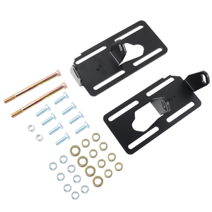 Plaques de montage adaptatrices en aluminium pour moteur LS (LS1, LS2, LS6, LSX, LQ4, LQ9) pour camions 88-98 ENM018-BK - Product Image 1