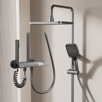 Nouvel arrivage recommandé : Ensemble de douche 4 fonctions Piano Key Rain 847 avec lumière d'ambiance LED et douchette à main pour salle de bain domestique