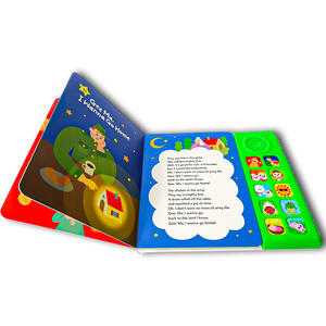 <span class=keywords><strong>Libros</strong></span> de audio impresos personalizados para niños Boardbook impresión bebé educación juguetes libro de sonido para niños <span class=keywords><strong>libros</strong></span> con sonidos - Product Image 2