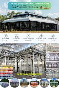 Grand gazebo de jardin de style traditionnel <span class=keywords><strong>en</strong></span> verre trempé, acier avec revêtement <span class=keywords><strong>en</strong></span> poudre, <span class=keywords><strong>pour</strong></span> mariage, événements <span class=keywords><strong>en</strong></span> plein air, pavillon, culture hydroponique - Product Image 4