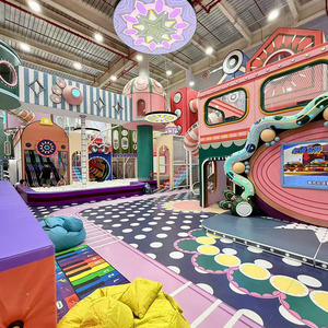 Giá rẻ trong nhà Trampoline công viên Nhà sản xuất sân chơi cho người lớn và trẻ em với một khóa học trở ngại - Product Image 1