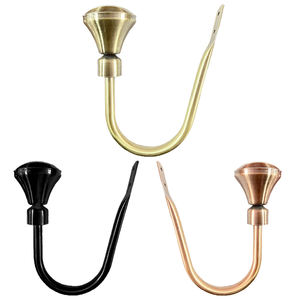 ستائر حديثة فاخرة على شكل حرف U تحمل الظهر تيباك سبائك الألومنيوم خطافات للاستخدام المنزلي أعمدة الستائر المسارات - Product Image 5