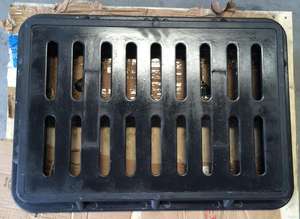 Grille de vidange de tranchée anti-dérapante Frp Système de drainage des eaux usées Couverture de gouttière en polymère composite - Product Image 2