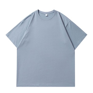 เสื้อยืดคอตตอน 100% หนัก 220 กรัม แบบสั่งทำพิเศษ OEM ODM ทรงโอเวอร์ไซส์ คอกลม แขนสั้น ไม่มีลาย พร้อมสกรีนโลโก้ - Product Image 5
