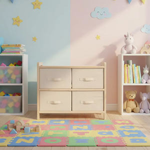 Muebles de madera para niños, armario de juguetes para niños, almacenamiento para armario de bebé al por mayor - Product Image 4