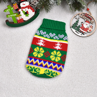 Novayapetix Xmas Pet Classic Knitwear – Pull d'hiver chaud et confortable à motif cœurs et fraises pour petits chiens – Vêtements de fête