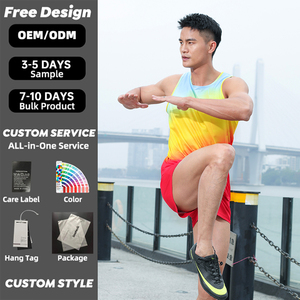 Camiseta de Running con Logotipo Personalizado, Ligera, de Malla, para Maratón, Entrenamiento, Competencia Atlética y Actividades Deportivas al Aire Libre - Product Image 1