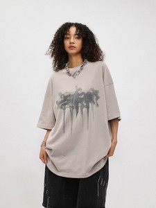 เสื้อยืดแขนสั้นผู้ชายสำหรับฤดูร้อน ผ้าฝ้าย 100% เนื้อหนา แห้งเร็ว พิมพ์ลายสกรีน ลายพื้น สไตล์ลำลอง สปอร์ต รับสั่งทำ - Product Image 4