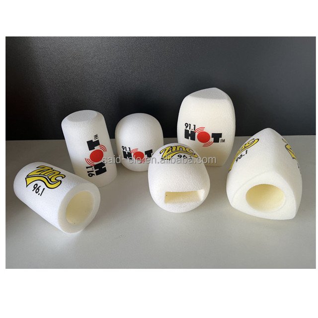 Hot Sale Shur E Sm7 Microphone Cover Custom Printed logo Microphone Foam Windscreen Mic Sponge logo