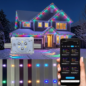 ไฟ LED RGBW อัจฉริยะ 48V 20 มม. 6 ดวง แบบจุด  IP68 สำหรับตกแต่งภายนอกอาคาร ตกแต่งคริสต์มาสถาวร สำหรับตกแต่งอาคาร - Product Image 1