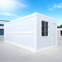 Maison conteneur modulaire pliable de type Z, résistante aux tremblements de terre, facilement déplaçable, préfabriquée, taille/couleur personnalisables, pour bureau