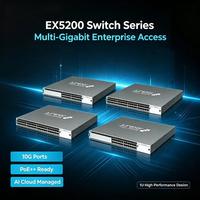 Switch de Acceso Empresarial Serie HPE EX5200 |   Switch Multi-Gigabit Wi-Fi 7 PoE++ con Conector AC/DC, Montaje en Rack de 2/4 Postes, Marvis