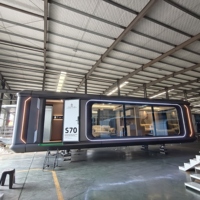 Villa de luxe préfabriquée en acier de 40 pieds, maison modulaire en conteneur, deux chambres, maison de jardin, mini-maisons prêtes à être expédiées