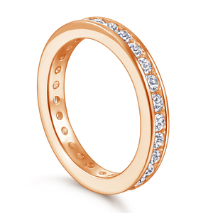 New Fashion Silbers chmuck Frauen Rose Gold Plated Fingerringe Zirkonia Silber Ringe für Frauen - Product Image 3