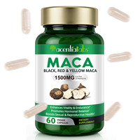 Acentiallabs Améliore la Vitalité, l'Endurance et la Santé Reproductive – Maca Bio Homme Fort Power Plus en Capsules, Racine de Maca