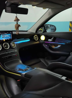 Pour Mercedes-Benz W205 X253 C253 GLC 2015-2021 : Kit d'éclairage d'ambiance dynamique pour tableau de bord, accessoires de mise à niveau de l'éclairage intérieur de voiture