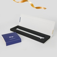Boîte d'emballage universelle en cuir véritable et acier pour bracelets de montres connectées et appareils électroniques grand public