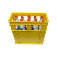 Caisse de transport pour 10 bouteilles de gaz en aluminium, boîte de rangement pour bouteilles de soda, caisse de transport pour CO2