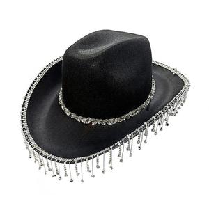 Sombrero de vaquera personalizado para mujer con borlas Moda Vaquera 3 PCS Conjuntos Sombrero Gafas de sol - Product Image 6