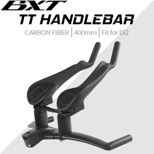 BXT 碳纤维车把 三铁三项 计时赛 碳纤维自行车加长 TT 车把 适用于空气动力车把 固定齿轮/公路自行车 - Product Image 2