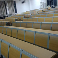 Coussin de siège de marchepied en alliage d'aluminium personnalisé du fabricant avec écritoire bureaux et chaises d'école chaises d'auditorium
