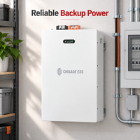 Batterie au phosphate de fer et de lithium de 10,24 kWh, montée au mur, batterie LFP pour système d'onduleur solaire hybride